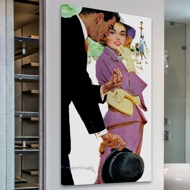 Vintage Fashion Young And Pampered by Lynn Buckham - Wrapped Canvas Painting, 61cm H x 30cm W