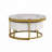 Round Nesting Coffee Table with Drawers