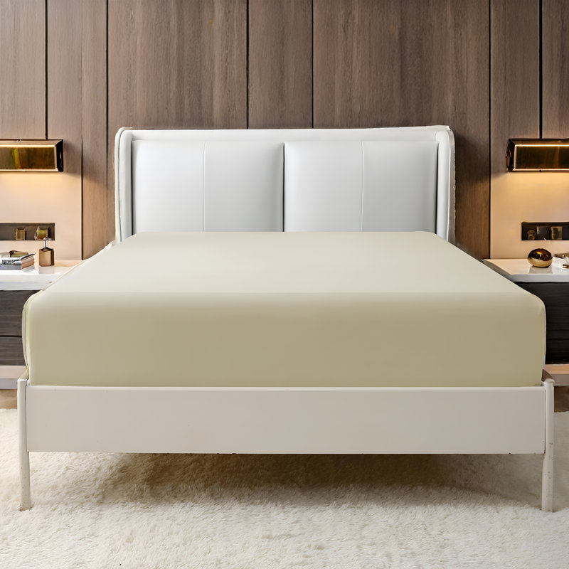 Drap-housse en microfibre ultra douce Solayne 1800 Series, Drap-housse de taille simple, Beige