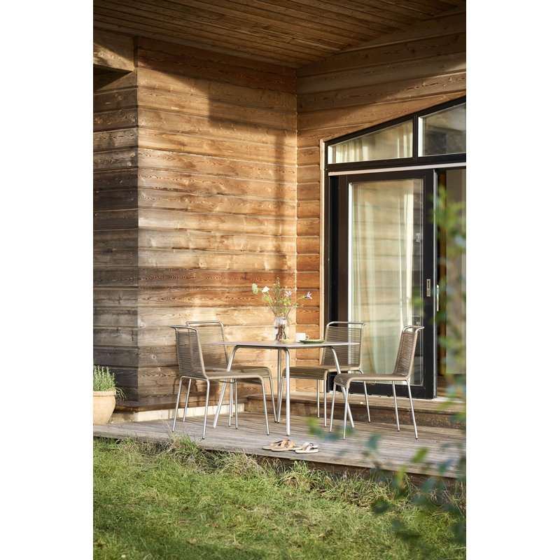 Outdoor Dining Side Chair, Brown