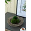 De 3 décorations murales à disque en métal, de forme semblable à un centre floral classique, fer gris brun, trois objets de décoration de 20,5 po x 20,5 po x 3 po et médaillon, en taille