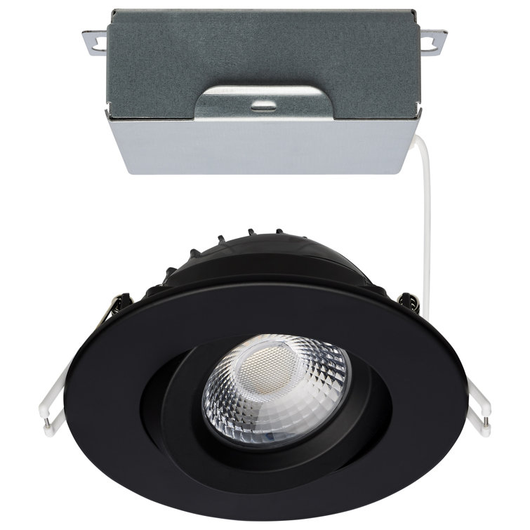 4" Round Adjustable Trim Selectable Colour Temperature Dimmable Air-Tight IC Rated LED Canless Recessed Lighting Kit