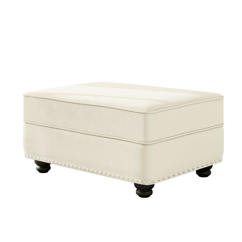 Velours beige / blanc idéal pour les salons et les bureaux, combiner avec des canapés 2 places, 3 places, une peau douce, une éponge haute densité, du bois massif stable, un assemblage simple, une structure
