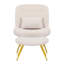 Fauteuil de chambre et repose-pieds en polyester de 30 pouces de largeur-86863525