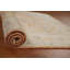 Tapis orange / beige en laine noué à la main de conception unique 2 pi 11 po x 3 pi 11 po New Age