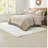 Piece King California King Bedding Sets, Cotton Blend Jacquard Comforter