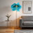 61'' LED Brass Feather Floor Lamp With Outlet-631651627