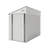 Spacious Metal Sheds 4x8 Ft, Modern Sloped Roof Storage For Home Yard