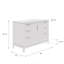 Meuble-lavabo de comptoir en marbre blanc Carrara Elizabeth de 48 po Elizabeth