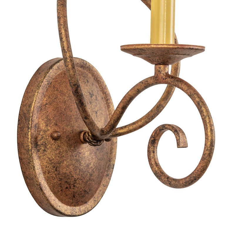 Aneika Steel Candle Wall Light