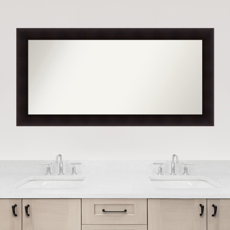 Miroir mural Jillissa, Rectangle, Noir, 25,75 po x 51,75 po