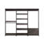 Walk-in modulaire avec rangement flexible en métal robuste, rangement profond, finition eau et chaleur, égratignure, panneau E0