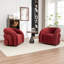 Fauteuil demi-tonneau pivotant rembourré Coyle-1536333460