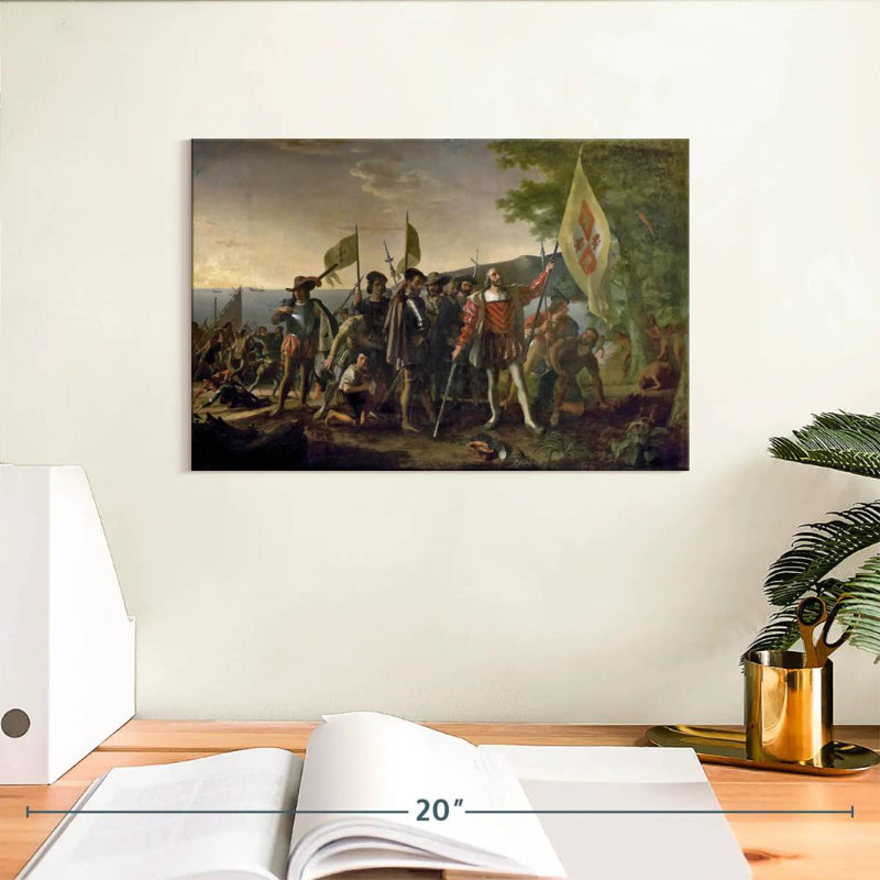 Atterrissage de Christopher Columbus, H 8 po x l 12 po