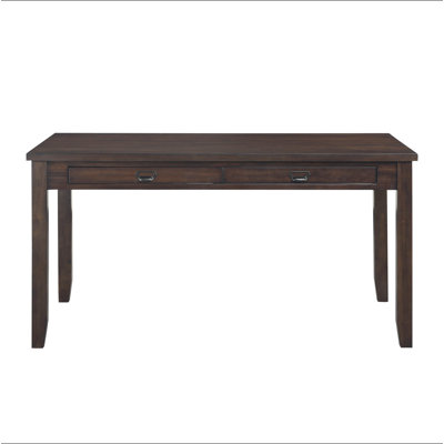 Table de salle à manger à finition bois de cerisier foncé avec 4 tiroirs 1 pièce