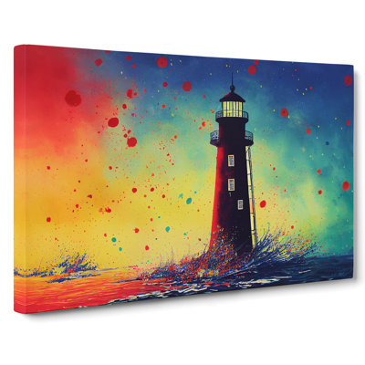 Lighthouse Splash Vol.6 Abstract - Wrapped Canvas