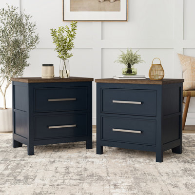 Lonegan 2-Piece 2-Drawer Nightstands Set