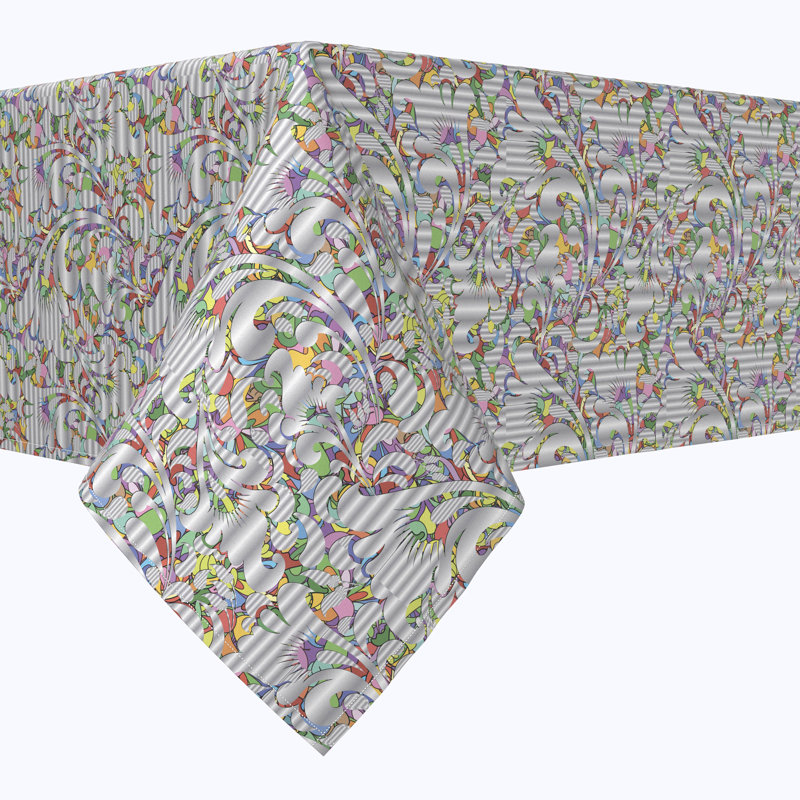 Floral Tablecloth, 70" Square