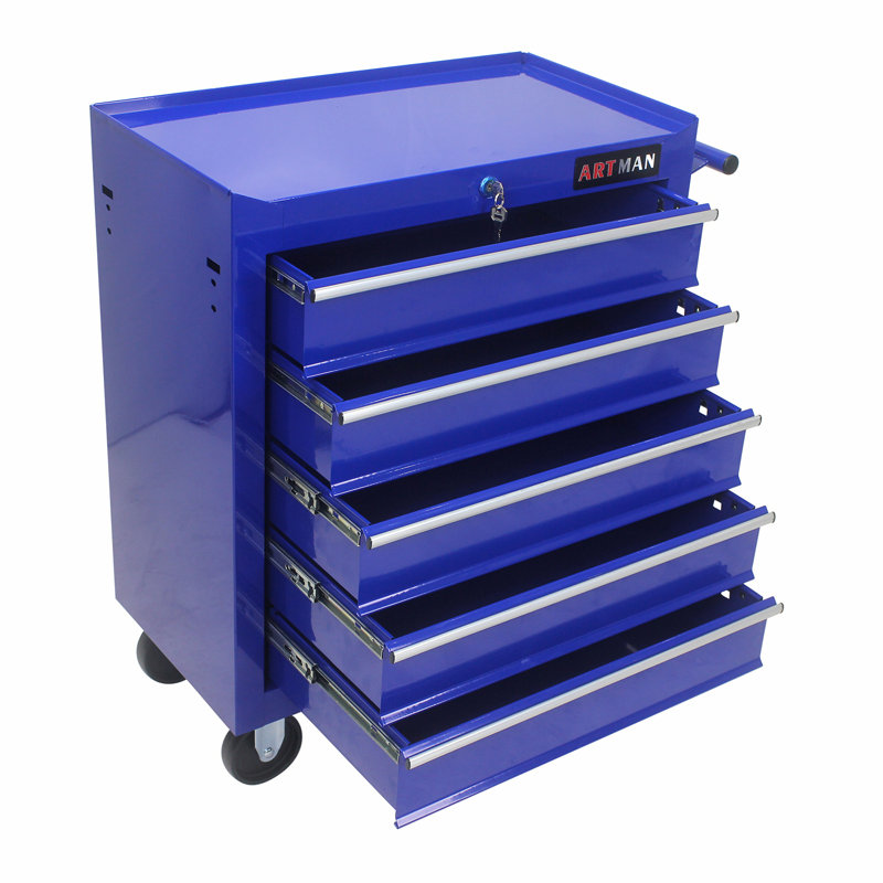 Armoire d'appoint en acier Fanchone, Bleu