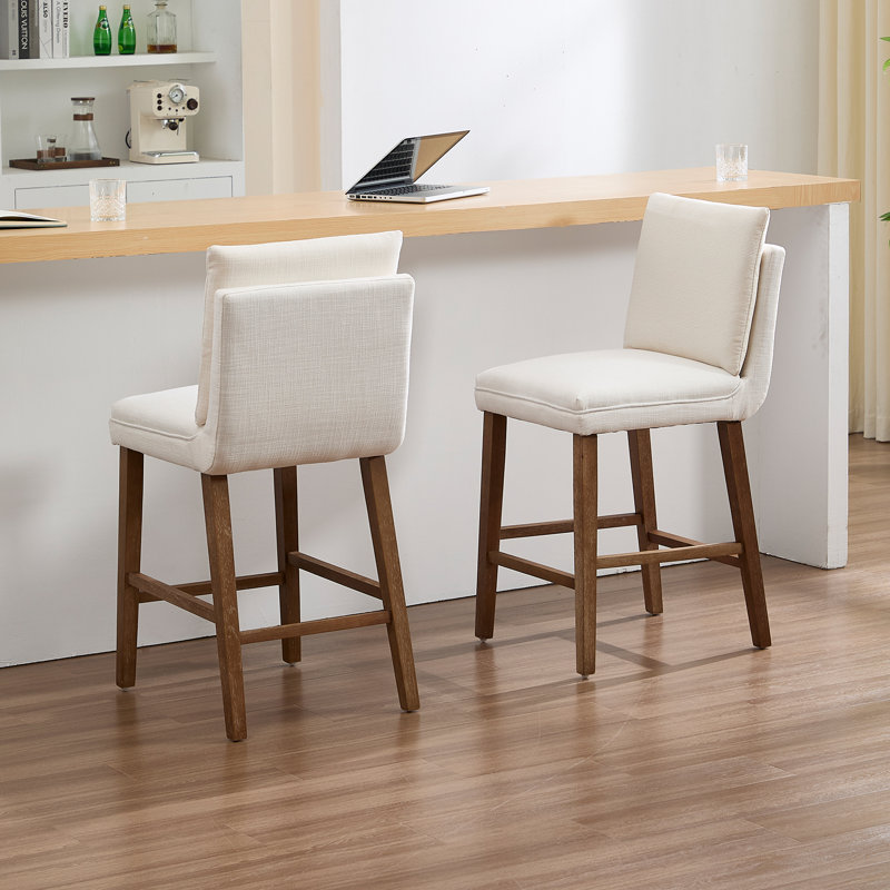 Tabourets de bar 27 po, Beige, 2