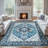 8x10 Brown Beige Vintage Boho Washable Area Rug with Soft Non-Slip Backing, Low Pile Large Area Rug for Living room-302125909-335512313