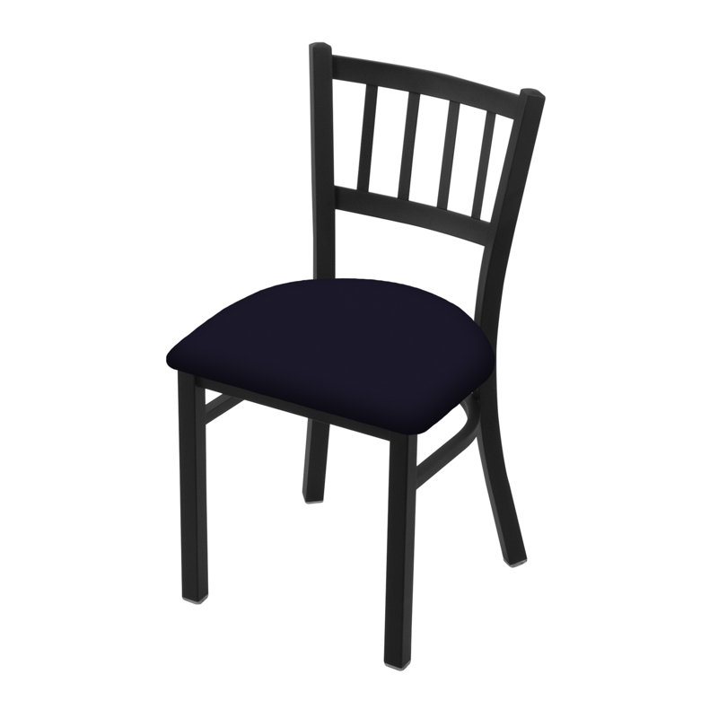 Chaise Contessa 610, Vinyle - Crépuscule galop, Noir froissé