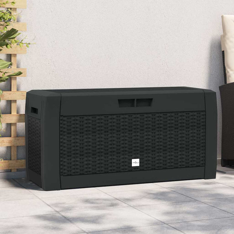 Vidaxl Patio Storage Box 46.9X18.9X23.6" Polypropylene