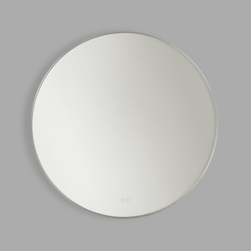 Cadre Round Mirror 36x36 from Generation Lighting , Brushed Nickel, 36" x 36"