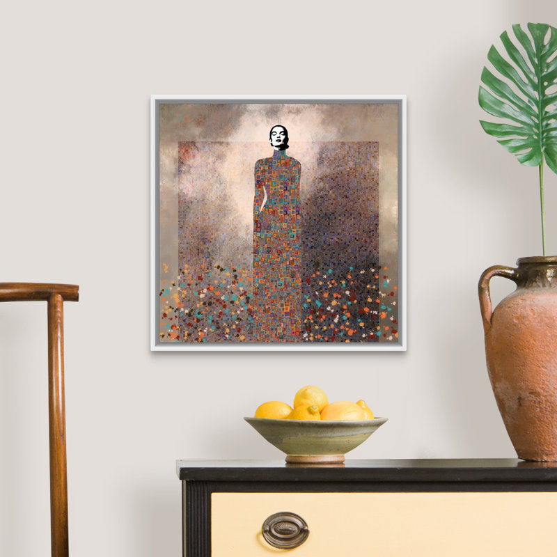 Esta Es Mi Musica by Jose Cacho - Graphic Art on Canvas, 22" H x 22" W x 1.75" D, White Framed Canvas