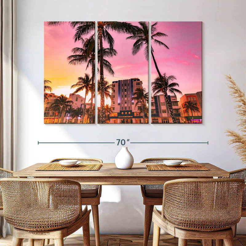 Nicci Miami Beach Waterfront, H 42 po x l 65 po