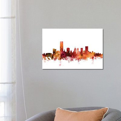 Oklahoma City Skyline by Michael Tompsett - Wrapped Canvas Gallery-Wrapped Canvas Giclée
