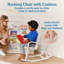 Chaise berçante avec accoudoirs et coussin ECR4Kids-101785065