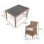 Ahmid 8 - Person Wicker Patio Dining Set with Rectangular Table , Cushions Included-1906802017-1880766425