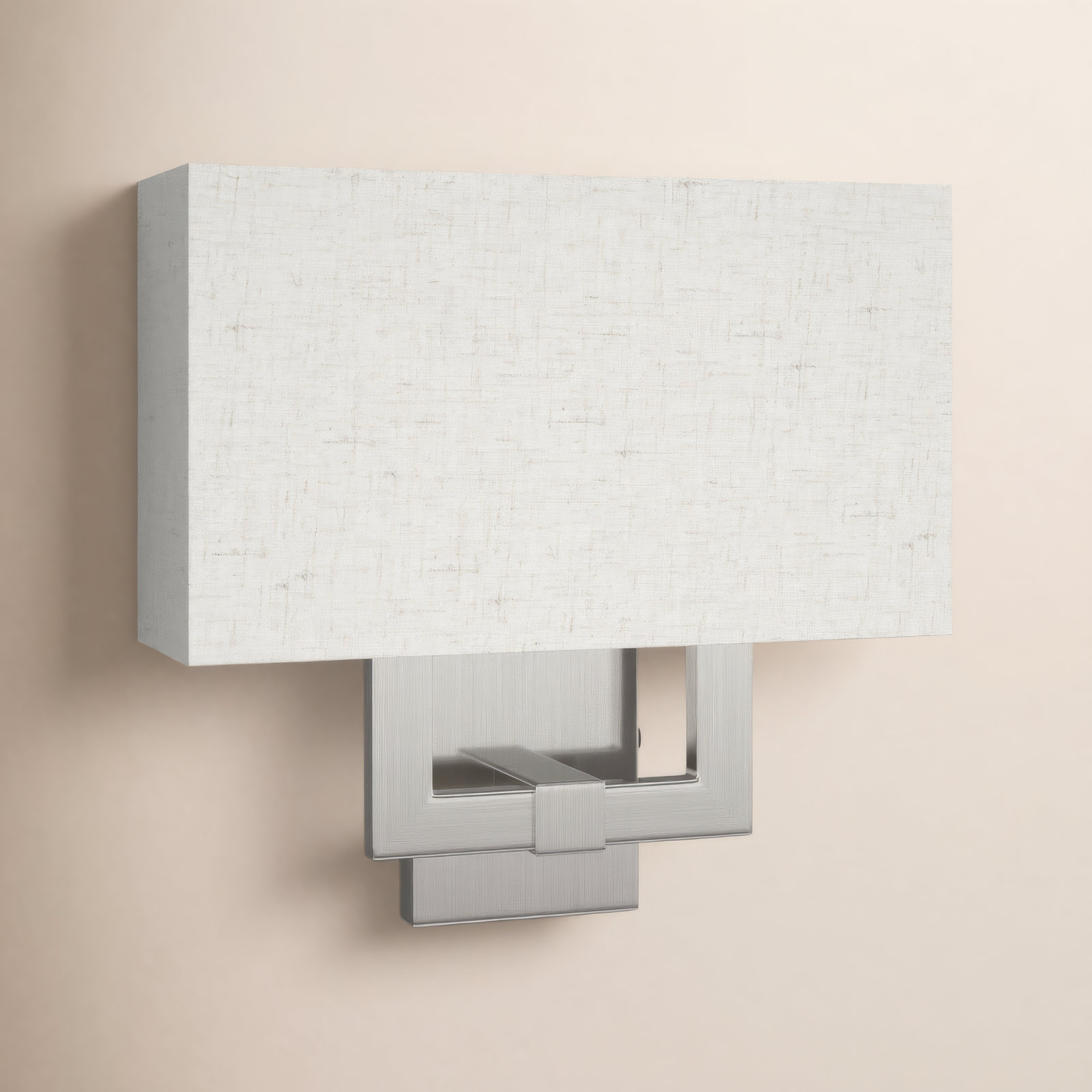 Flaire 2-Light Dimmable Flush Mount Sconce, Brushed Nickel