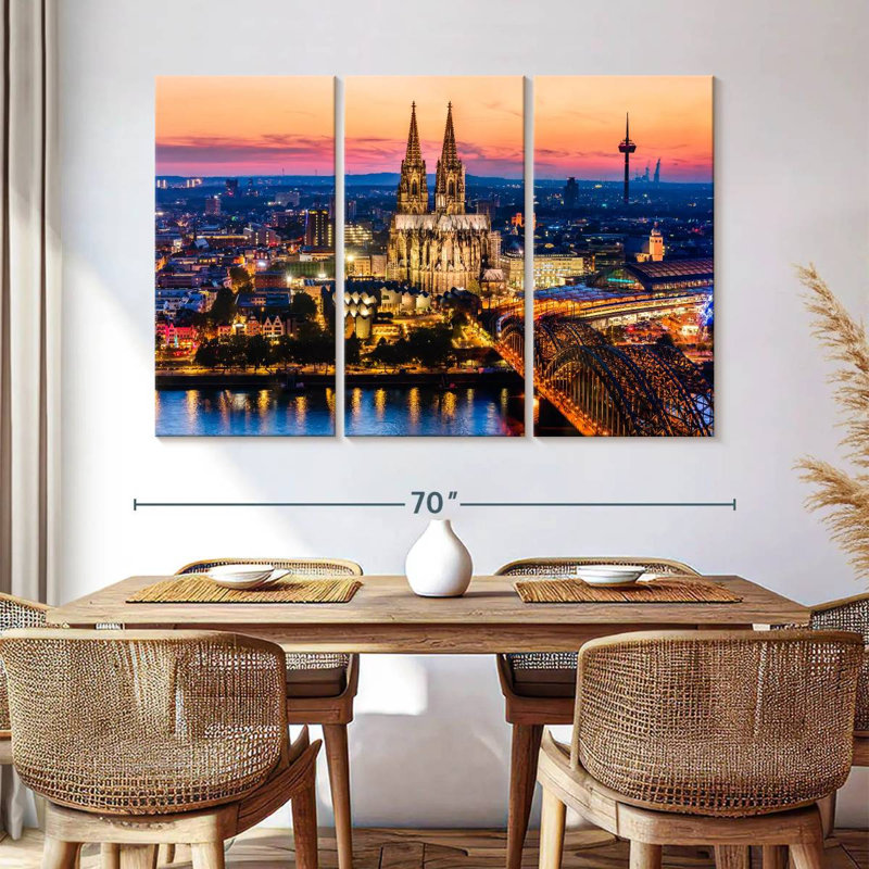 Cologne Bilodeau Lights, 42" H x 65" W