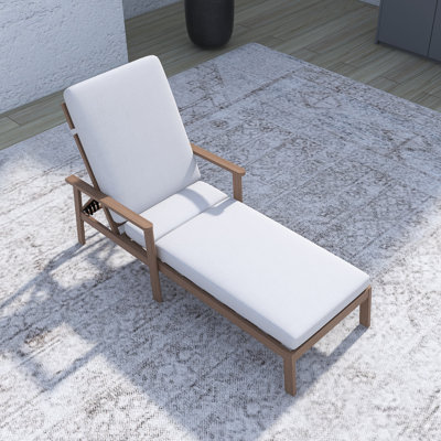 Fauteuil inclinable d'extérieur réglable en aluminium