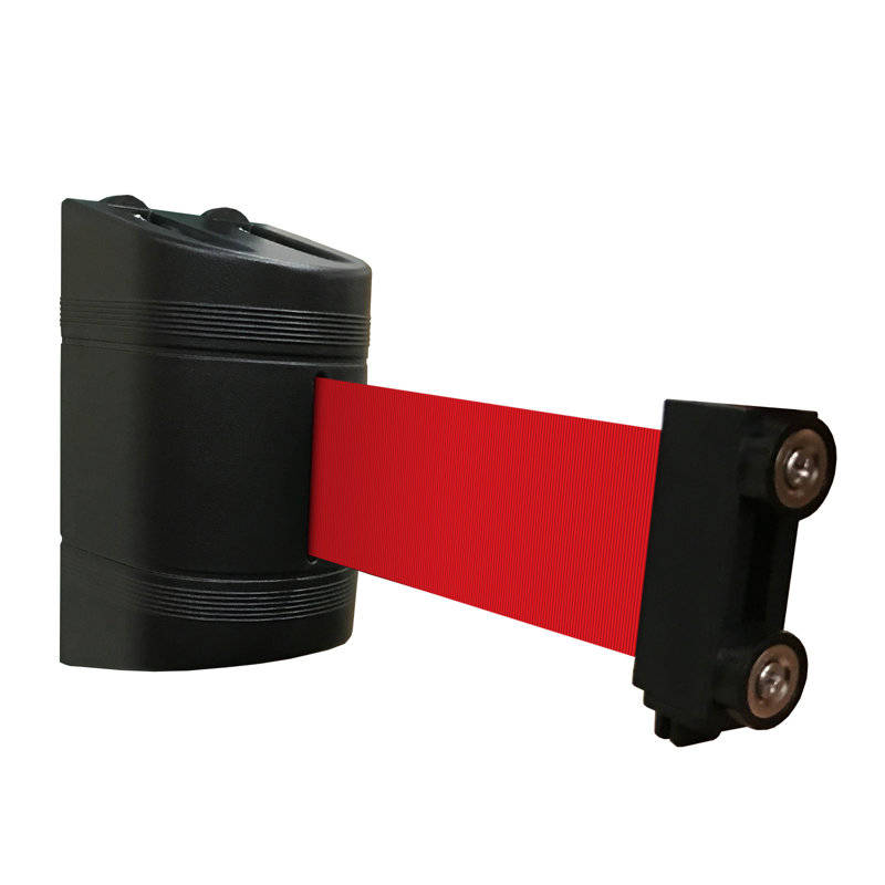 Barrière murale magnétique rétractable L 120 po (rouge)