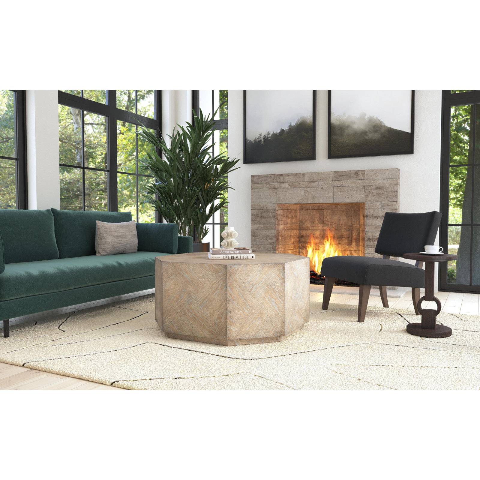 Solid Wood End Table