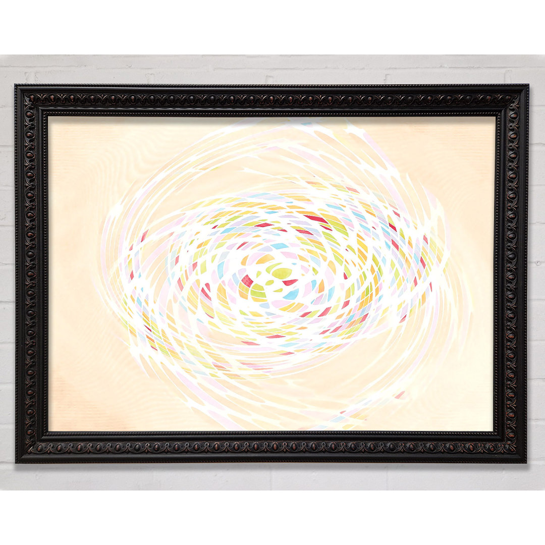 Gerahmtes Leinwandbild Pastel Swirl