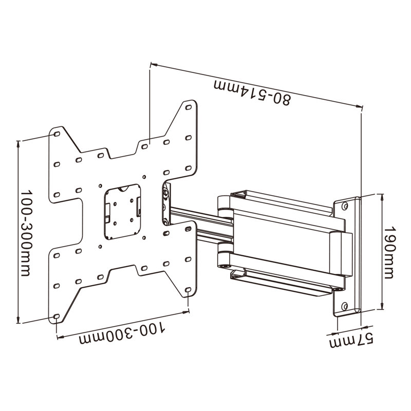 Homevision Technology Single Screen Wall Mount