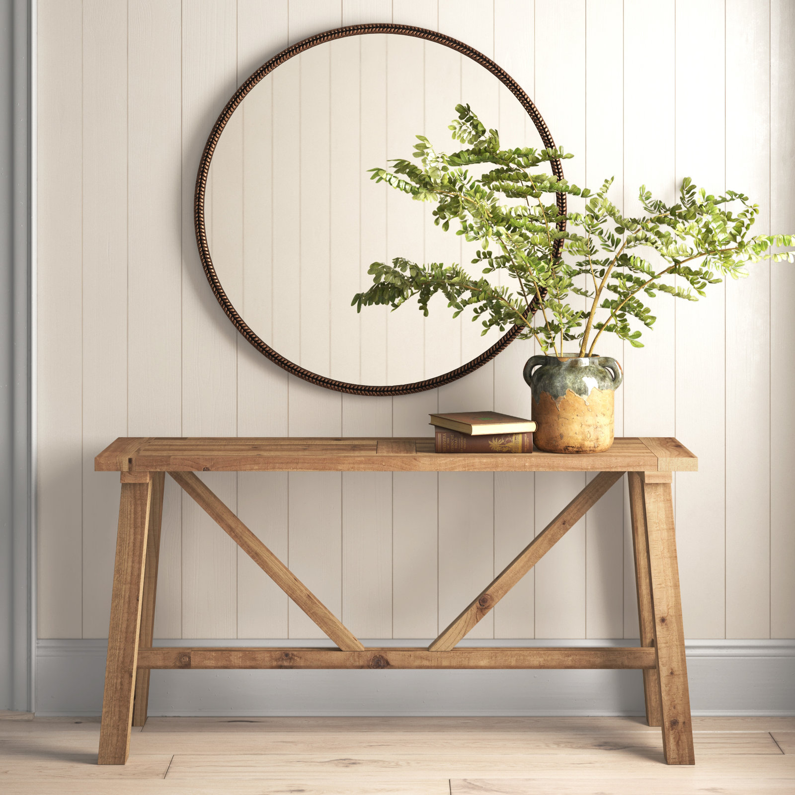 Bentwood 59'' Solid Wood Console Table