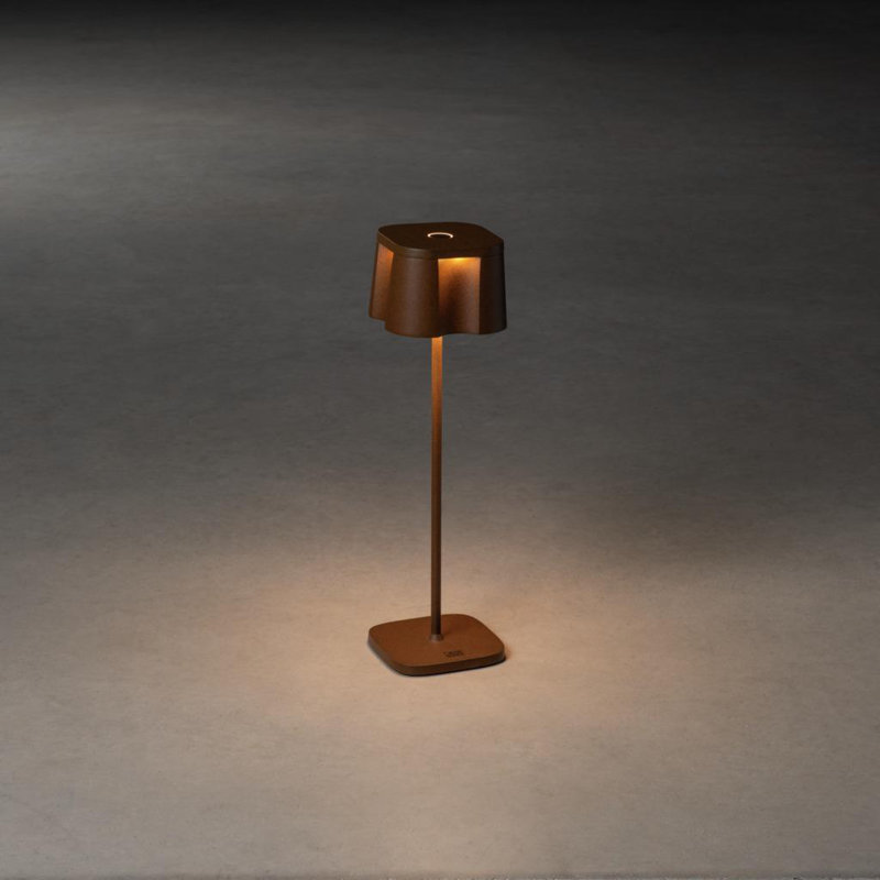 Nice Cordless Table Lamp - USB Rechargeable, Dimmable LED, 3 Modes, Sleek Design, Rust