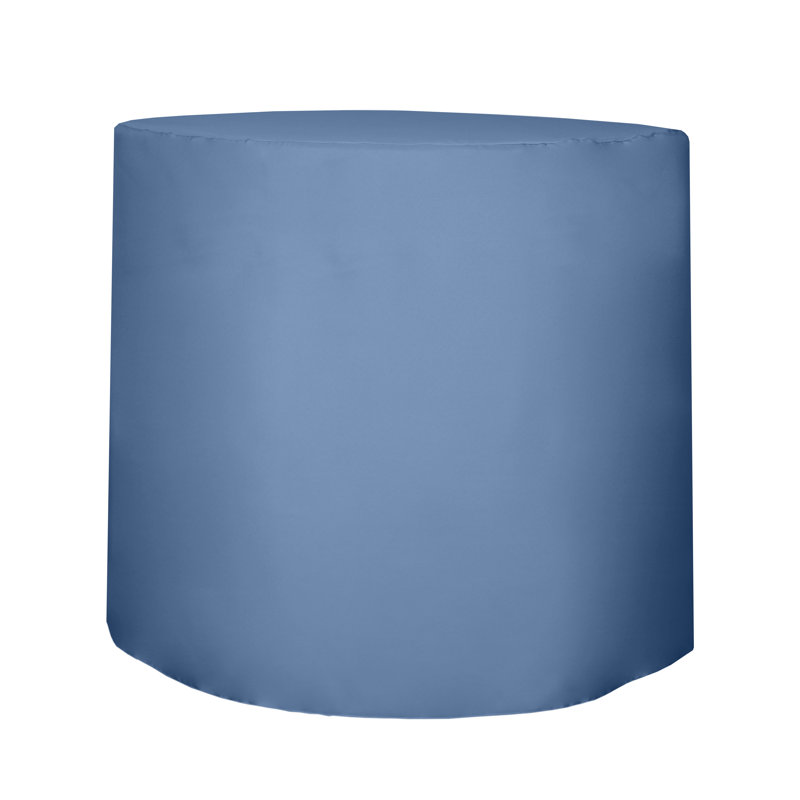 Javin Solid Color Round Tablecloth, Periwinkle Blue, 2
