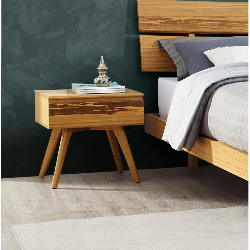 Briarcliff 22'' W Bamboo Nightstand, Beige