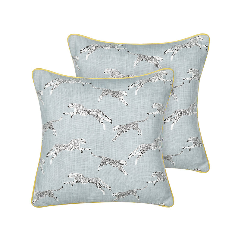 Dimaggio Animal Print Rectangular Cushion, 45cm H x 45cm W, Grey