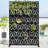 6 ft. H x 4 ft. W Metal Privacy Screen Fence Panel Star Pattern-55887646