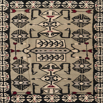 Tapis décoratif multicolore à motif abstrait
