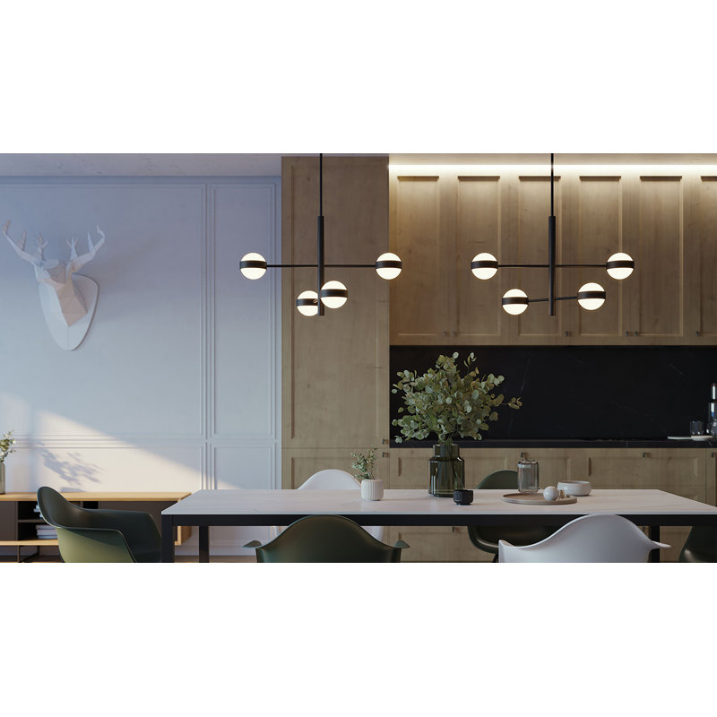 Verona 4 - Light LED Pendant Light, Black