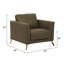 Fauteuil en cuir de 35 po Dossett-1087580812