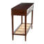 Console en bois massif Ayleena Maxwelton avec 2 tiroirs et tablette de rangement-1859782370
